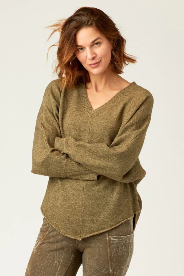 Gretchen V-Neck Sweater Top