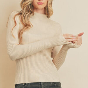 Long Sleeve Mock Neck Sweater