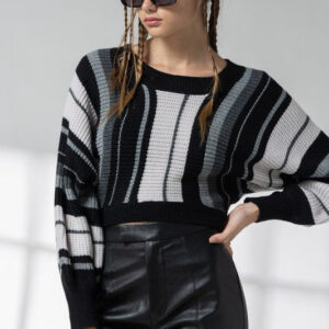 Haley Dolman Sleeve Cropped Sweater Top